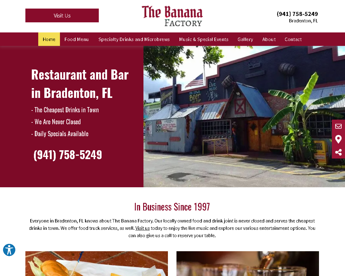 The Banana Factory | Specialty Drinks | Bradenton, FL